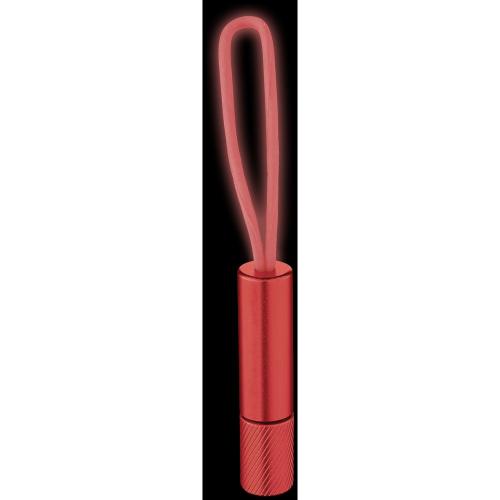 Achat Porte-clés avec lampe LED et dragonne luminescente Merga - rouge