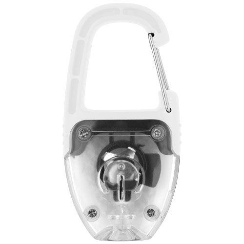 Achat Porte clé mousqueton avec catadioptre LED Reflect-or - blanc translucide
