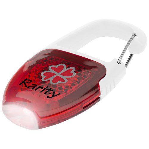 Achat Porte clé mousqueton avec catadioptre LED Reflect-or - rouge