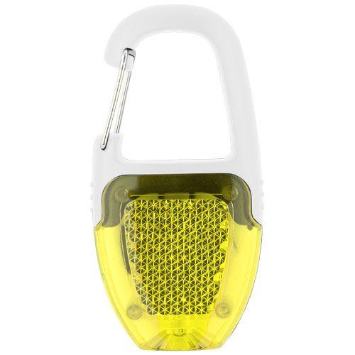 Achat Porte clé mousqueton avec catadioptre LED Reflect-or - jaune