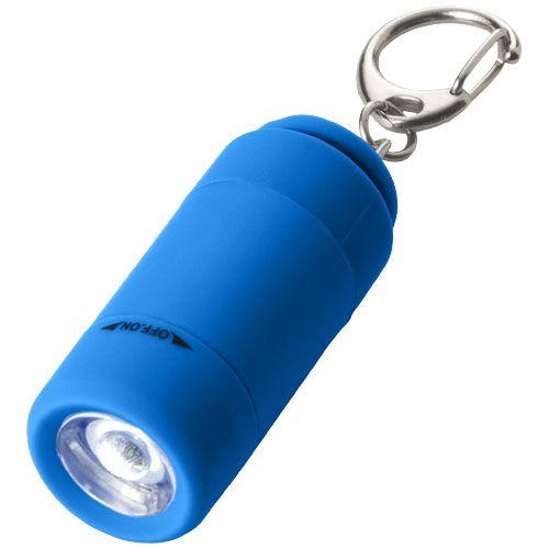 Mini lampe avec chargeur USB et porte-clés Avior - bleu clair