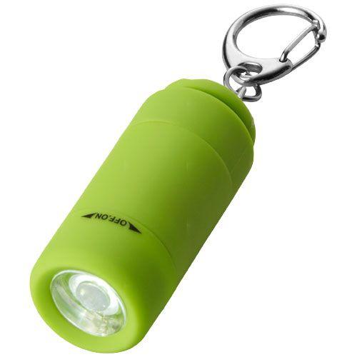 Mini lampe avec chargeur USB et porte-clés Avior - vert citron