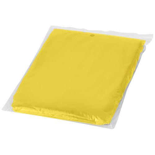 Achat Poncho jetable pour la pluie avec pochette de rangement Ziva - jaune