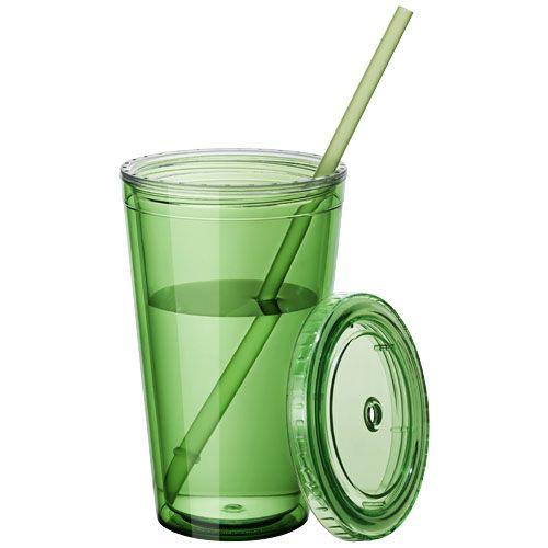 Achat Timbale et paille Cyclone 450ml - vert translucide