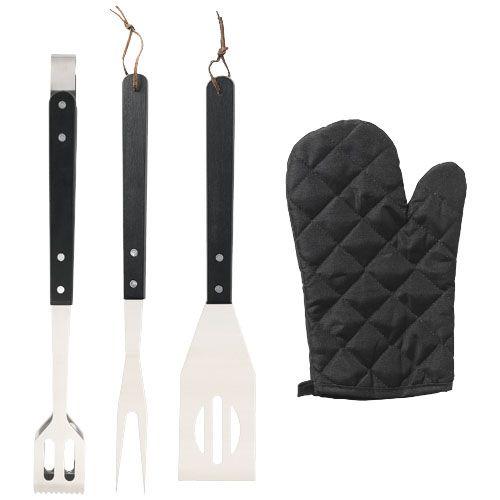 Achat Tablier barbecue avec ustensiles et gant Bear - noir