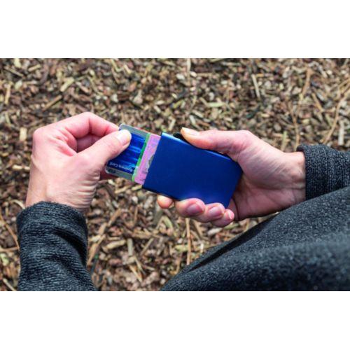 Achat Porte-cartes en aluminium anti RFID C-Secure - bleu