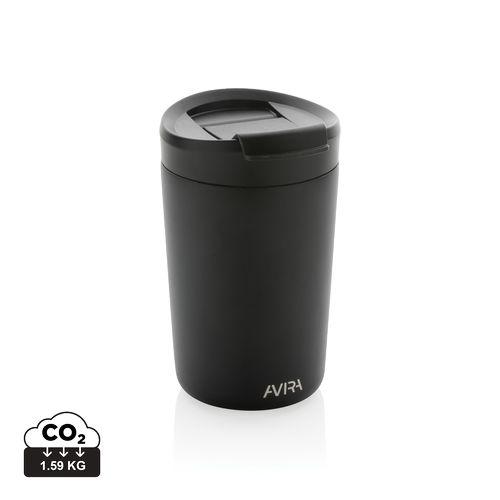 Achat Mug 300ml en acier recyclé RCS Avira Alya - noir