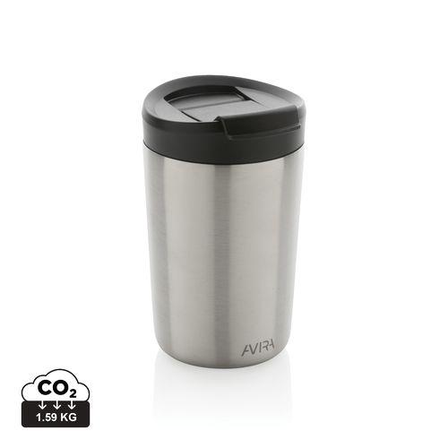Achat Mug 300ml en acier recyclé RCS Avira Alya - argenté