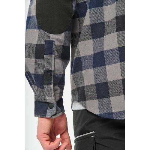 Achat Chemise à carreaux avec poches homme - noir