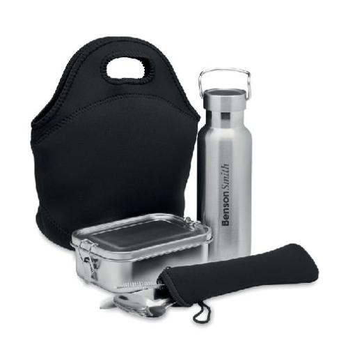 Achat Lunch set in stainless steel ILY - noir