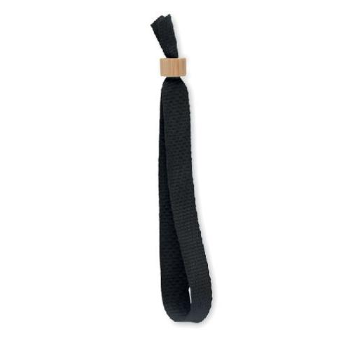 Achat RPET polyester wristband FIESTA - noir
