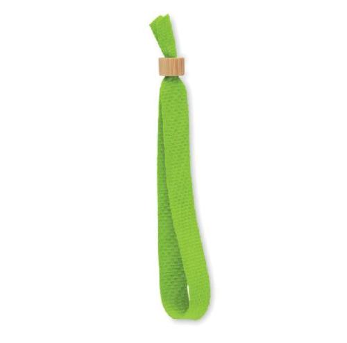 Achat RPET polyester wristband FIESTA - vert citron