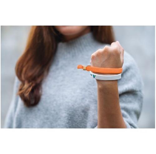 Achat RPET polyester wristband FIESTA - orange