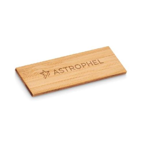 Achat Name tag holder in bamboo DERI - bois