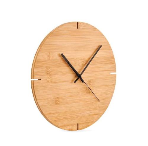 Achat Round shape bamboo wall clock ESFERE - bois