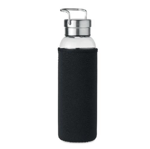 Achat Glass bottle in pouch 500 ml HELSINKI GLASS - noir