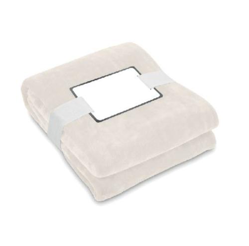 Achat RPET fleece blanket 280 gr/m² LOGAN - beige