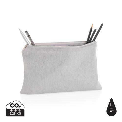 Achat Trousse à crayons en toile recyclée non teintée Aware™ - gris