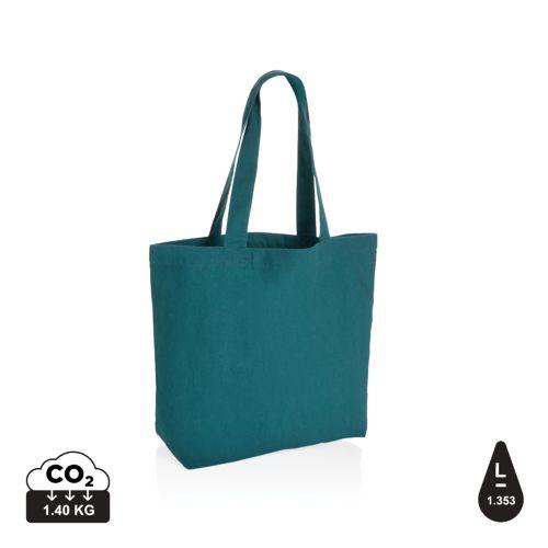 Achat Sac shopping en toile recyclé 240g/m² Impact Aware™ - vert de gris