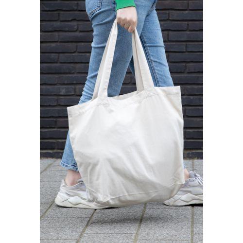 Achat Sac shopping en toile 240g/m² recyclée non teinté Aware™ - blanc cassé