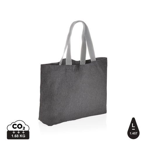 Achat Grand sac tote en toile 240 g/m² recyclée non teintée Aware™ - anthracite