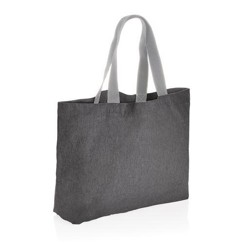 Achat Grand sac tote en toile 240 g/m² recyclée non teintée Aware™ - anthracite