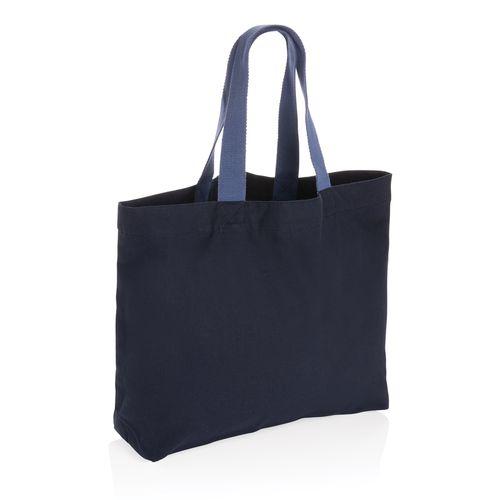 Achat Grand sac tote en toile 240 g/m² recyclée non teintée Aware™ - bleu marine
