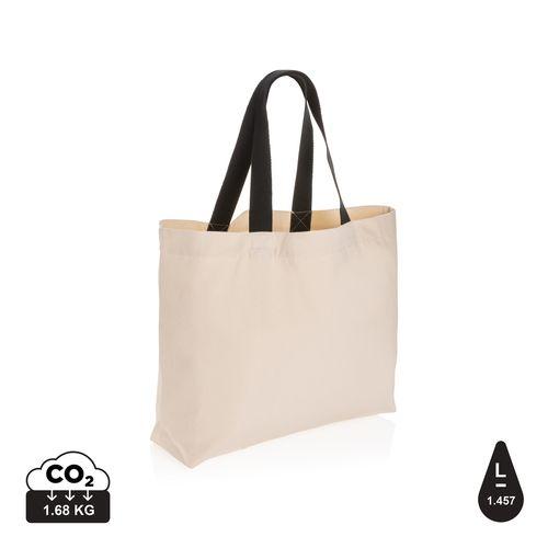 Achat Grand sac tote en toile 240 g/m² recyclée non teintée Aware™ - blanc cassé
