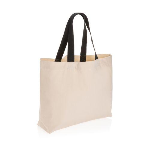 Achat Grand sac tote en toile 240 g/m² recyclée non teintée Aware™ - blanc cassé