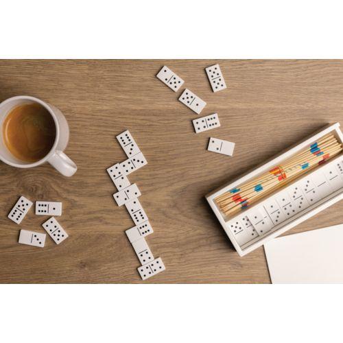 Achat Jeu de mikado/domino en boîte en bois FSC® - blanc