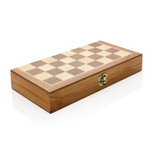 Achat Jeu d'échecs pliable en bois FSC® - marron