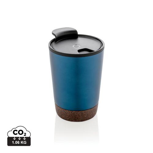 Achat Tasse à café en liège et en acier inoxydable GRS - bleu