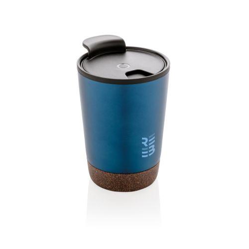 Achat Tasse à café en liège et en acier inoxydable GRS - bleu