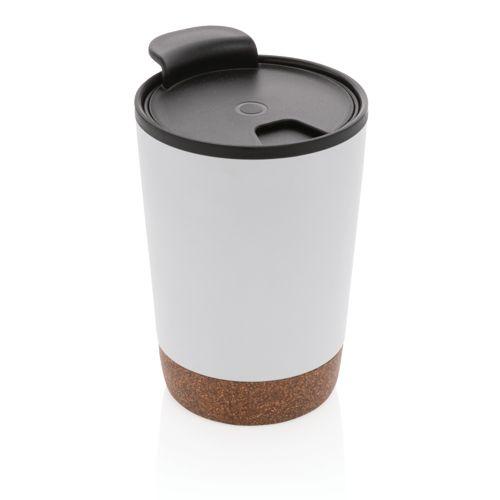 Achat Tasse à café en liège et en acier inoxydable GRS - blanc