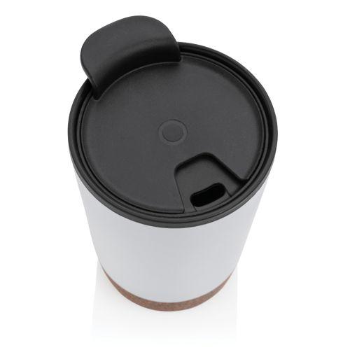 Achat Tasse à café en liège et en acier inoxydable GRS - blanc