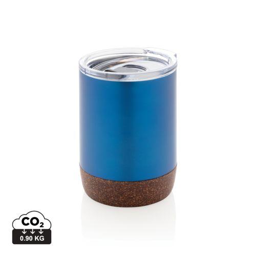 Achat Petite tasse à café en liège et acier recyclé RCS - bleu