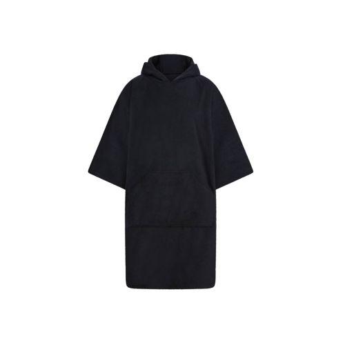 Achat ADULTS TOWELLING PONCHO - noir