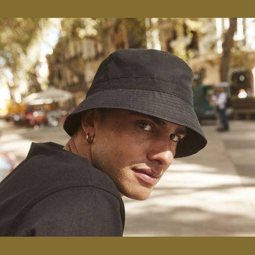 Achat RECYCLED POLYESTER BUCKET HAT - camouflage noir