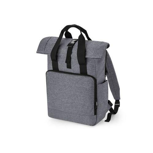 Achat RECYCLED TWIN HANDLE ROLL-TOP LAPTOP BACKPACK - gris chiné