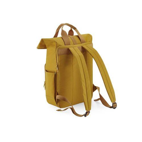 Achat RECYCLED TWIN HANDLE ROLL-TOP LAPTOP BACKPACK - moutarde