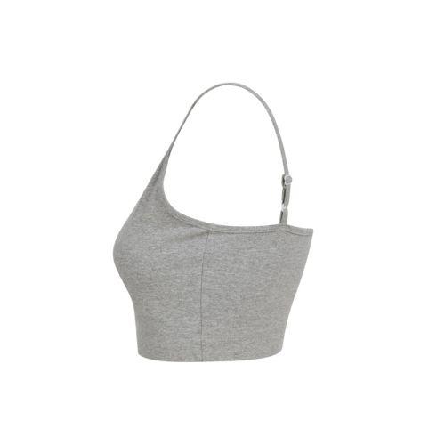 Achat WOMEN'S SUSTAINABLE FASHION CROPPED TOP - gris chiné