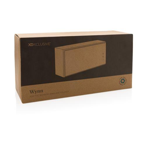 Achat Haut-parleur sans fil 20W en bambou FSC® Wynn - marron