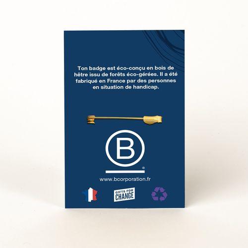 Achat Badge diam 30mm imprimé - broche - Made in France - 