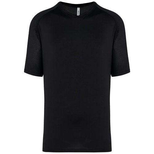 Achat T-shirt de padel bicolore à manches raglan homme - noir