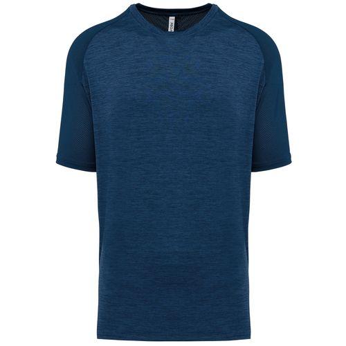 Achat T-shirt de padel bicolore à manches raglan homme - bleu marine sport mélangé