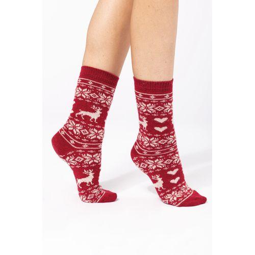 Achat Chaussettes d'hiver unisexe - Made in Europe - rouge cerise