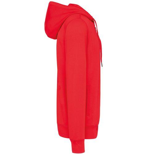 Achat Sweat-shirt french terry écoresponsable à capuche unisexe - rouge
