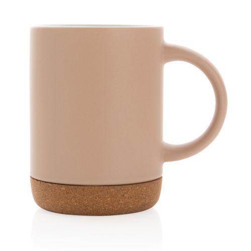 Achat Mug en céramique avec base en liège - marron