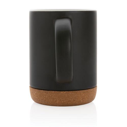 Achat Mug en céramique avec base en liège - noir
