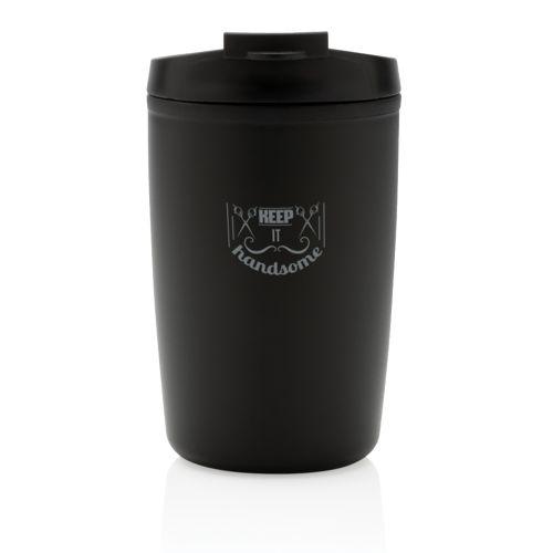 Achat Mug en PP recyclé GRS avec couvercle à bascule - noir